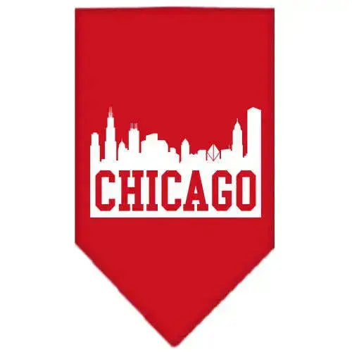 Chicago-Skyline-Screen-Print-Bandana-Red-Small-GreatEagleInc-318959612