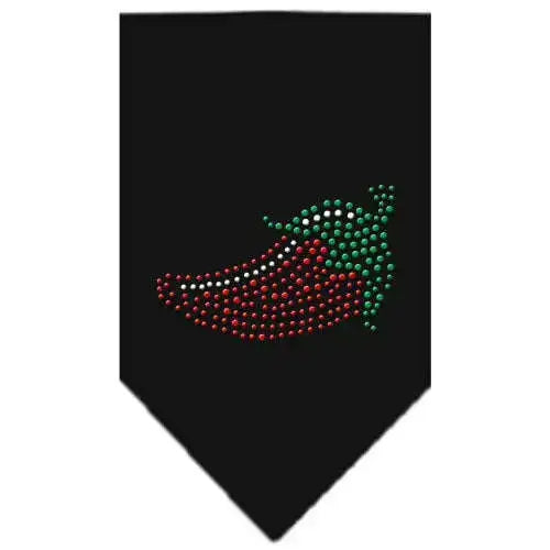 Chili-Pepper-Rhinestone-Bandana-Black-Small-GreatEagleInc-318985492