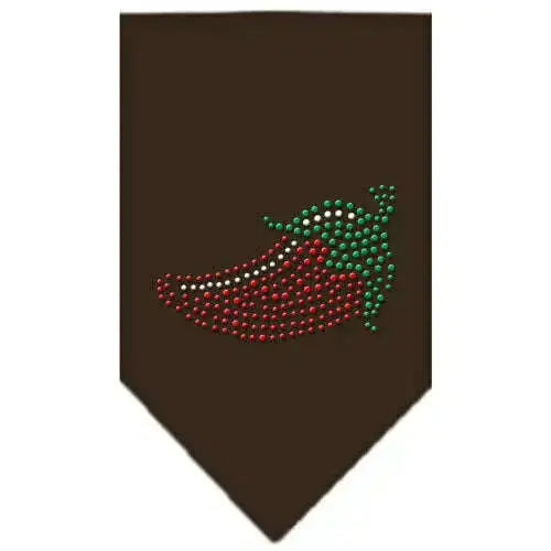 Chili-Pepper-Rhinestone-Bandana-Cocoa-Large-GreatEagleInc-318984422