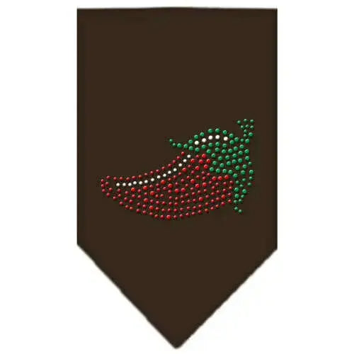 Chili-Pepper-Rhinestone-Bandana-Cocoa-Small-GreatEagleInc-318985554