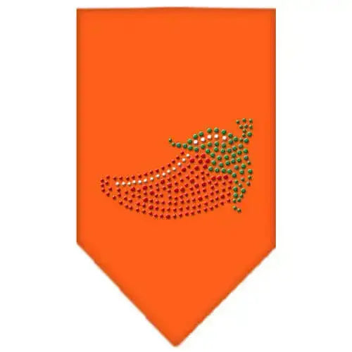 Chili-Pepper-Rhinestone-Bandana-Orange-Small-GreatEagleInc-319324348