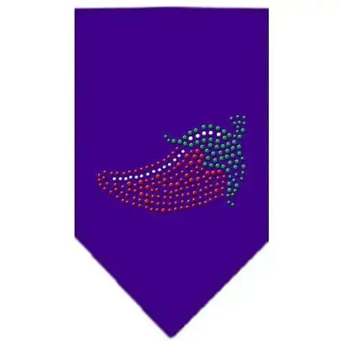 Chili-Pepper-Rhinestone-Bandana-Purple-Large-GreatEagleInc-318985033