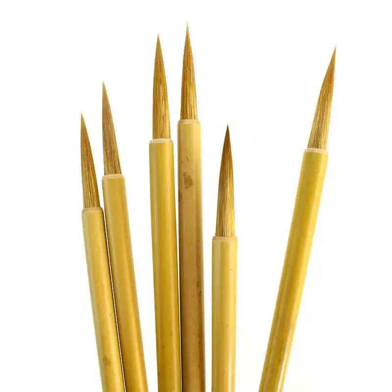 Chinese-Calligraphy-Pen-Set-8pcs-Weasel-Hair-Brush-Pen-Chinese-Small-Regular-Script-Lian-Brush-Pen-Set-China-GreatEagleInc-334015690