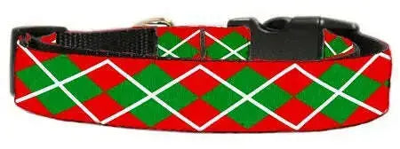Christmas-Argyle-Nylon-Dog-Collar-Xl-GreatEagleInc-318602040