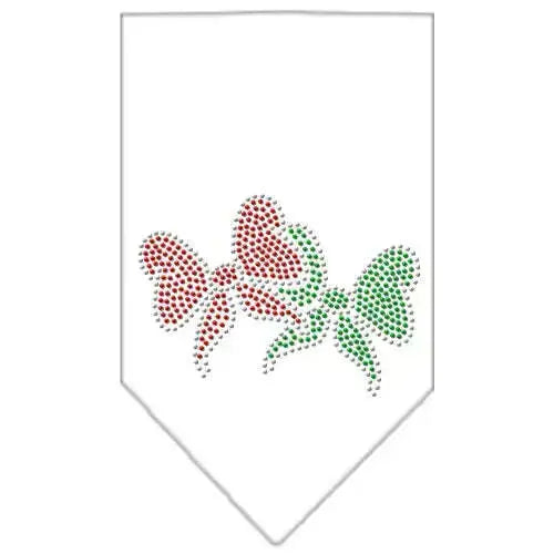 Christmas-Bows-Rhinestone-Bandana-White-Large-GreatEagleInc-319041461