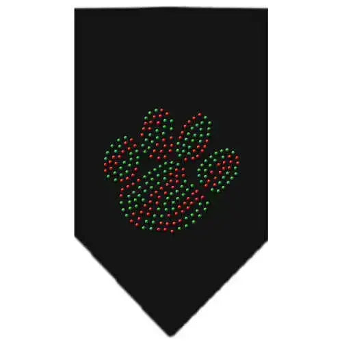 Christmas-Paw-Rhinestone-Bandana-Black-Small-GreatEagleInc-319054624