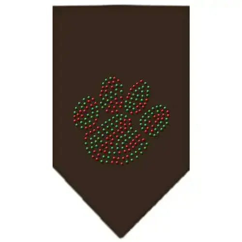 Christmas-Paw-Rhinestone-Bandana-Cocoa-Large-GreatEagleInc-319055685