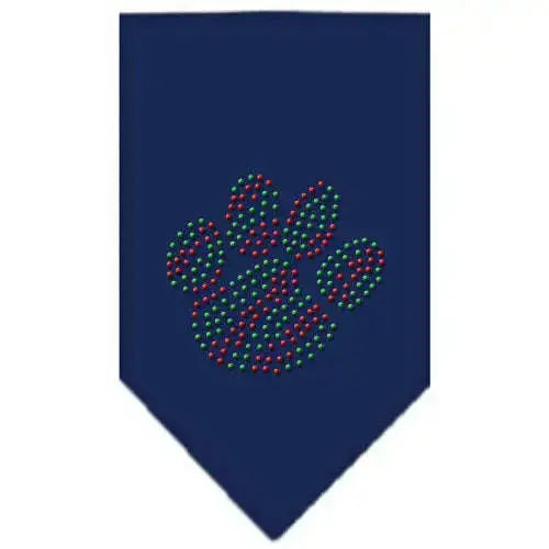 Christmas-Paw-Rhinestone-Bandana-Navy-Blue-Large-GreatEagleInc-319055272