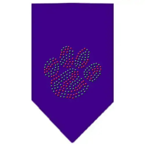 Christmas-Paw-Rhinestone-Bandana-Purple-Large-GreatEagleInc-319055011