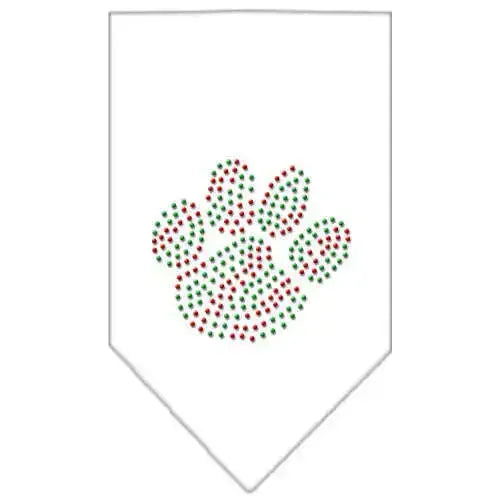 Christmas-Paw-Rhinestone-Bandana-White-Large-GreatEagleInc-319054840