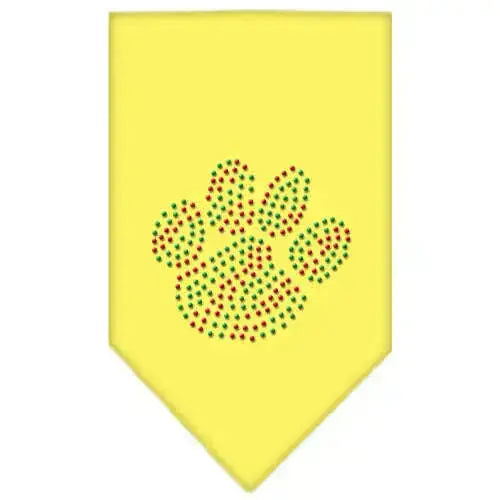 Christmas-Paw-Rhinestone-Bandana-Yellow-Large-GreatEagleInc-319054799