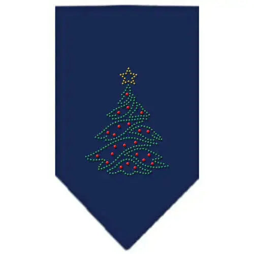 Christmas-Tree-Rhinestone-Bandana-Navy-Blue-Large-GreatEagleInc-319052637
