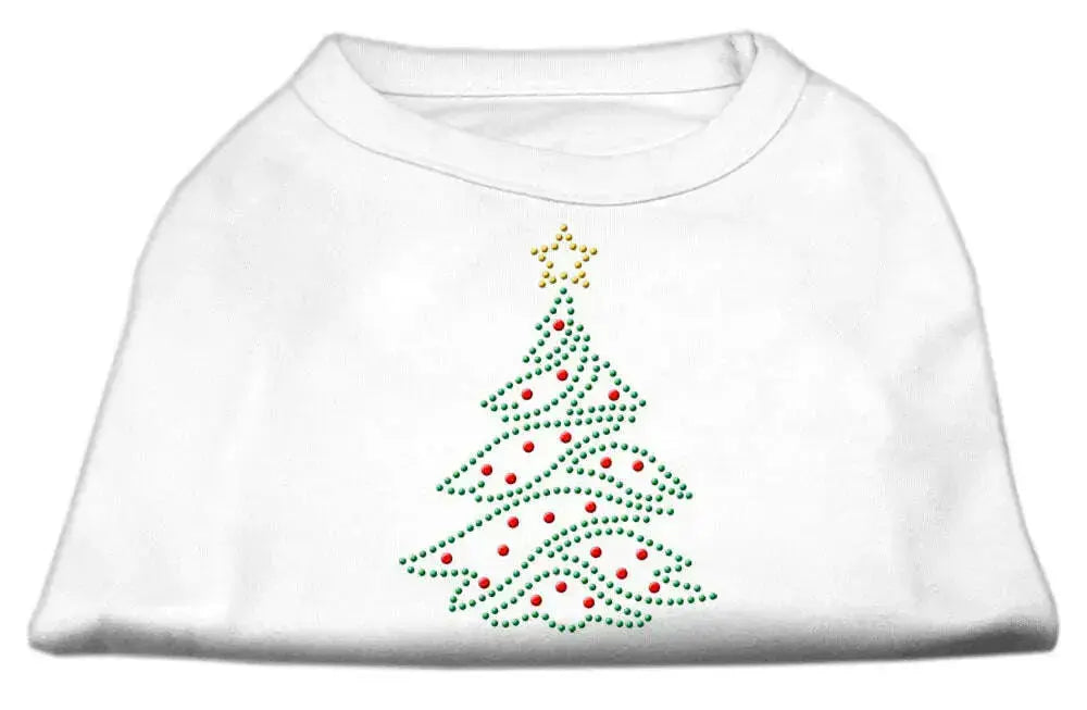 Christmas-Tree-Rhinestone-Shirt-White-S-GreatEagleInc-318560738