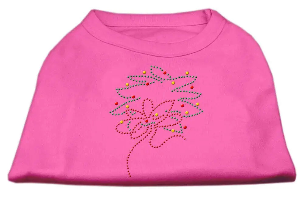 Christmas-Wreath-Rhinestone-Shirt-Bright-Pink-Xl-GreatEagleInc-319854554