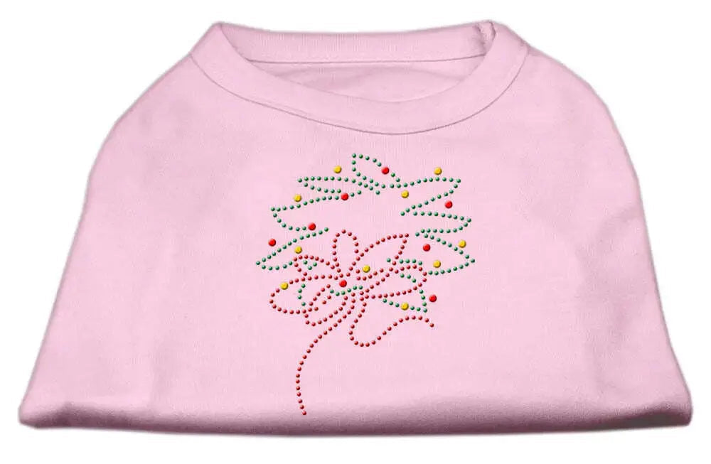 Christmas-Wreath-Rhinestone-Shirt-Light-Pink-Xxxl-GreatEagleInc-319933084