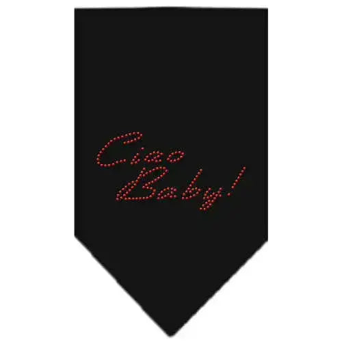 Ciao-Baby-Rhinestone-Bandana-Black-Small-GreatEagleInc-319323838