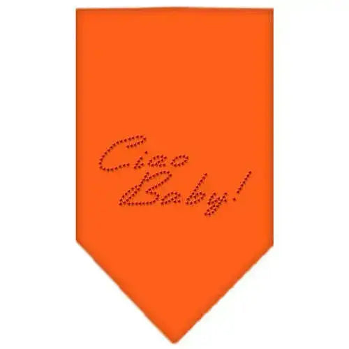 Ciao-Baby-Rhinestone-Bandana-Orange-Small-GreatEagleInc-318987066