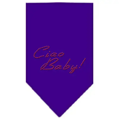Ciao-Baby-Rhinestone-Bandana-Purple-Small-GreatEagleInc-319323357