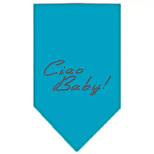 Ciao-Baby-Rhinestone-Bandana-Turquoise-Small-GreatEagleInc-319323233