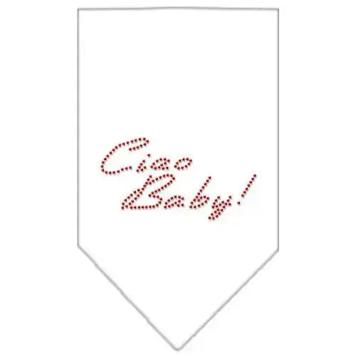 Ciao-Baby-Rhinestone-Bandana-White-Large-GreatEagleInc-318986659