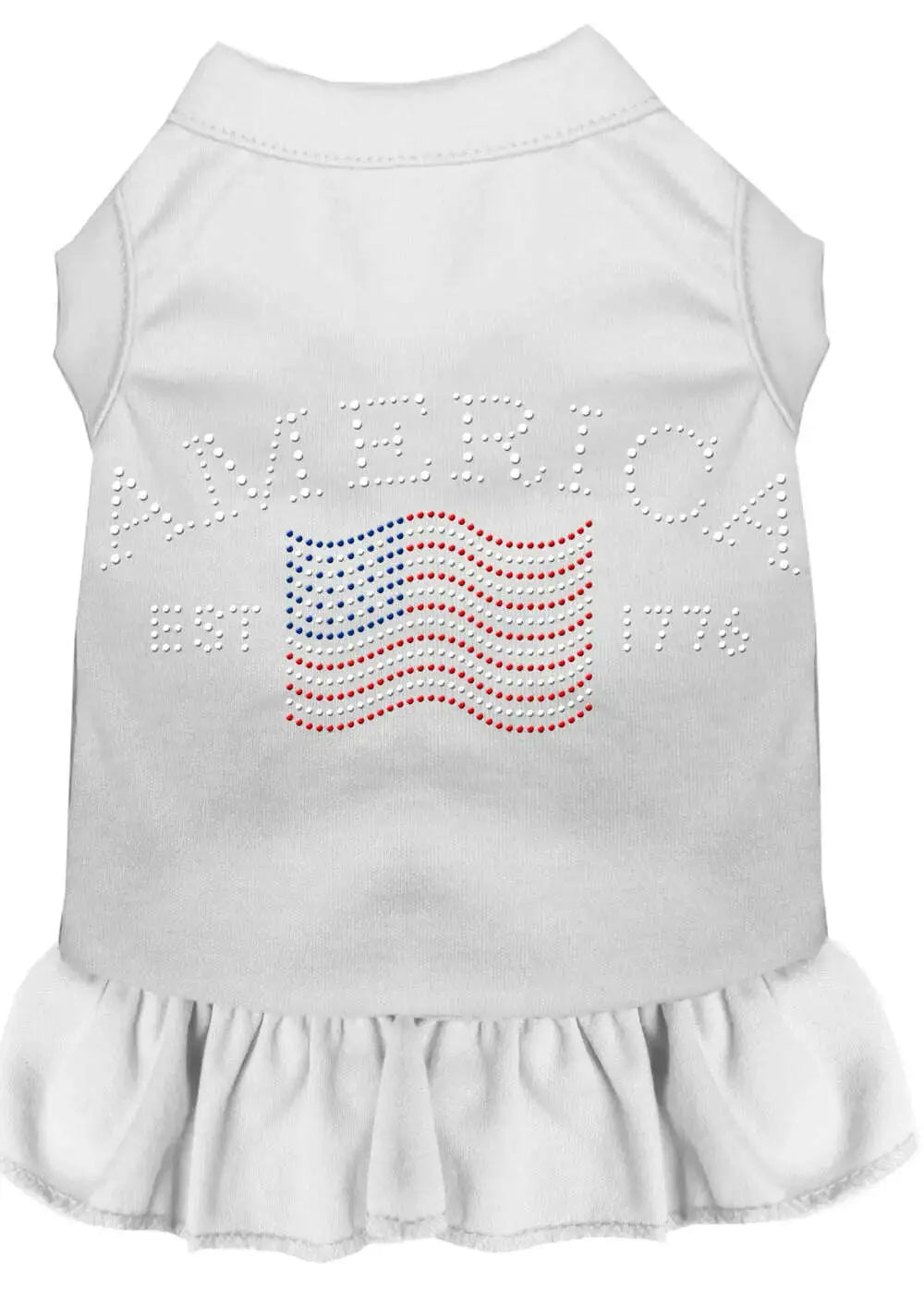 Classic-America-Rhinestone-Dress-White-4x-GreatEagleInc-319538553