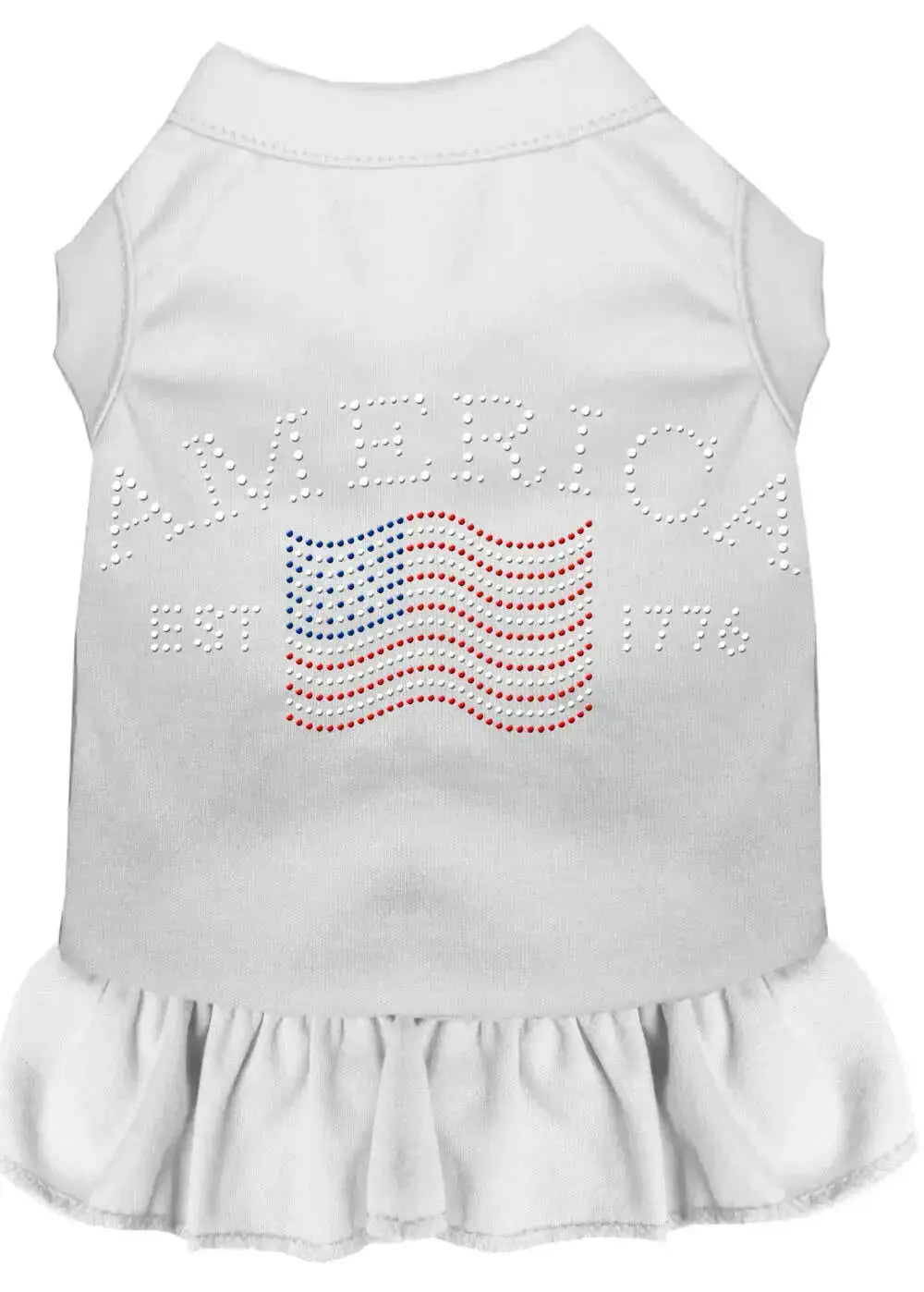 Classic-America-Rhinestone-Dress-White-Xxl-GreatEagleInc-318699718