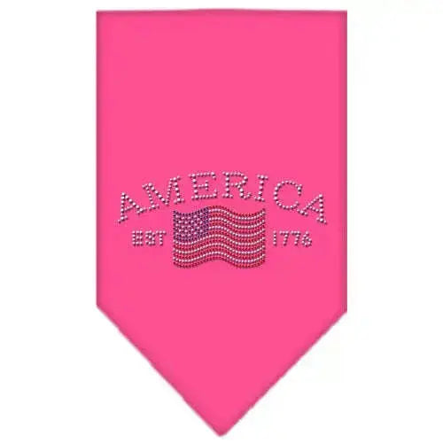 Classic-American-Rhinestone-Bandana-Bright-Pink-Small-GreatEagleInc-318988366