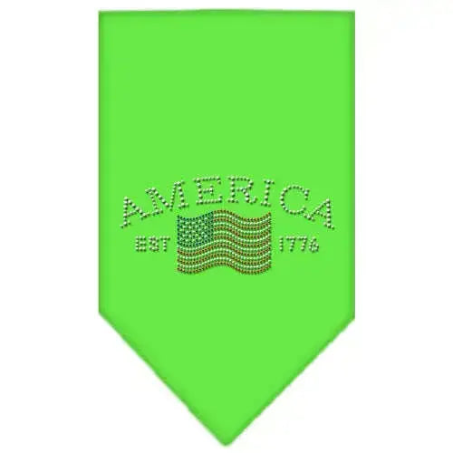 Classic-American-Rhinestone-Bandana-Lime-Green-Large-GreatEagleInc-318583870