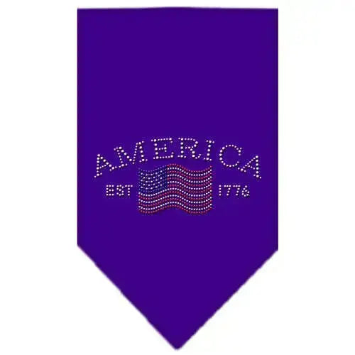 Classic-American-Rhinestone-Bandana-Purple-Small-GreatEagleInc-318988954