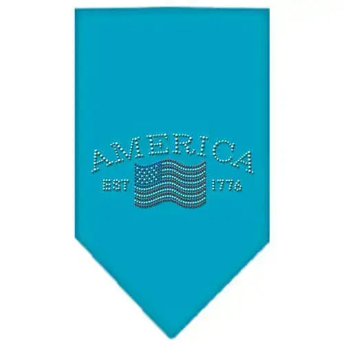 Classic-American-Rhinestone-Bandana-Turquoise-Small-GreatEagleInc-318989032