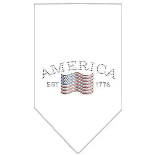 Classic-American-Rhinestone-Bandana-White-Large-GreatEagleInc-318988076