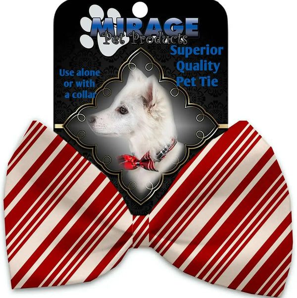 Classic-Candy-Cane-Stripes-Pet-Bow-Tie-Collar-Accessory-With-Velcro-GreatEagleInc-320196648