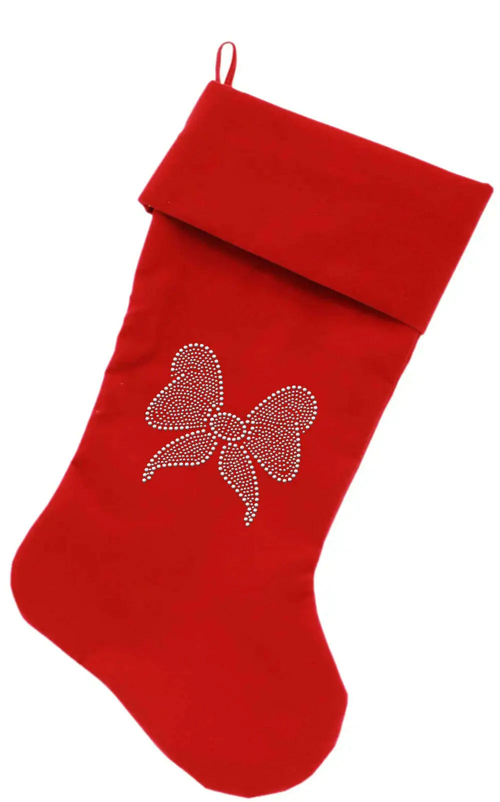 Clear-Bow-Rhinestone-18-Inch-Velvet-Christmas-Stocking-Red-GreatEagleInc-319866958