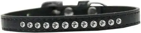 Clear-Crystal-Size-10-Black-Puppy-Collar-GreatEagleInc-318575847