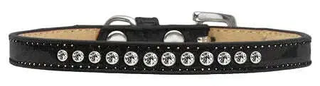Clear-Crystal-Size-10-Black-Puppy-Ice-Cream-Collar-GreatEagleInc-319632756