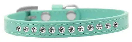 Clear-Crystal-Size-12-Aqua-Puppy-Collar-GreatEagleInc-333856864