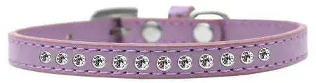 Clear-Crystal-Size-14-Lavender-Puppy-Collar-GreatEagleInc-333856055