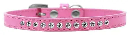 Clear-Crystal-Size-16-Bright-Pink-Puppy-Collar-GreatEagleInc-333866560