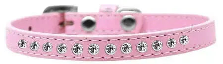 Clear-Crystal-Size-16-Light-Pink-Puppy-Collar-GreatEagleInc-333856280