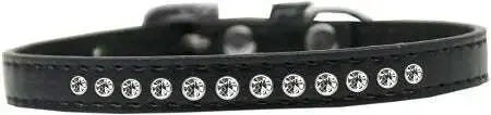 Clear-Crystal-Size-8-Black-Puppy-Collar-GreatEagleInc-333856660