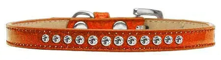 Clear-Crystal-Size-8-Orange-Puppy-Ice-Cream-Collar-GreatEagleInc-319630432