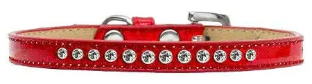 Clear-Crystal-Size-8-Red-Puppy-Ice-Cream-Collar-GreatEagleInc-319629080