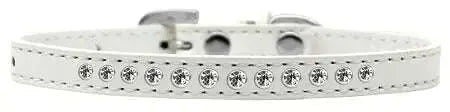 Clear-Crystal-Size-8-White-Puppy-Collar-GreatEagleInc-319643177