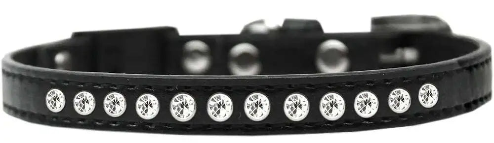 Clear-Jewel-Breakaway-Cat-Collar-Black-Size-14-GreatEagleInc-334323195