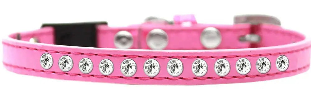 Clear-Jewel-Breakaway-Cat-Collar-Bright-Pink-Size-10-GreatEagleInc-334323256