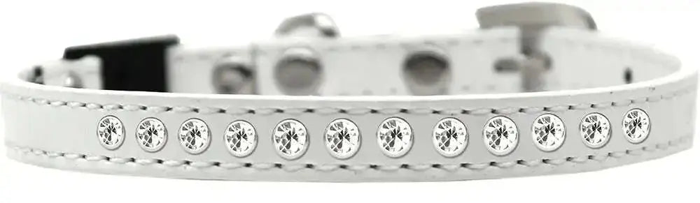 Clear-Jewel-Breakaway-Cat-Collar-White-Size-10-GreatEagleInc-334285137
