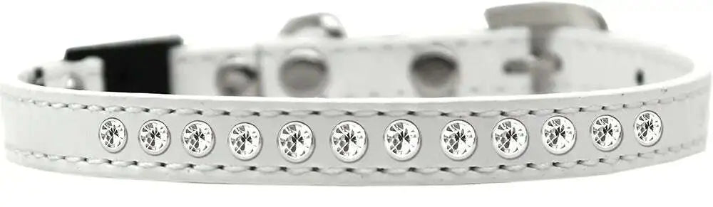 Clear-Jewel-Breakaway-Cat-Collar-White-Size-12-GreatEagleInc-334285239