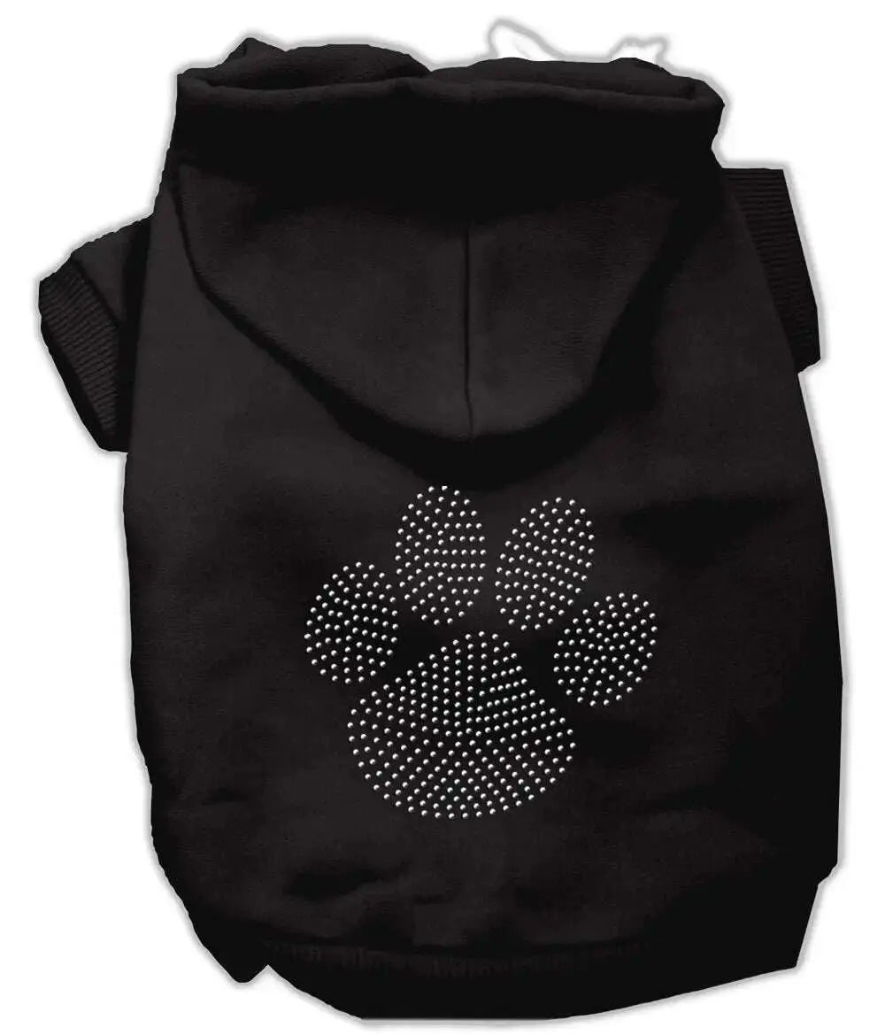 Clear-Rhinestone-Paw-Hoodies-Black-L-GreatEagleInc-333647813