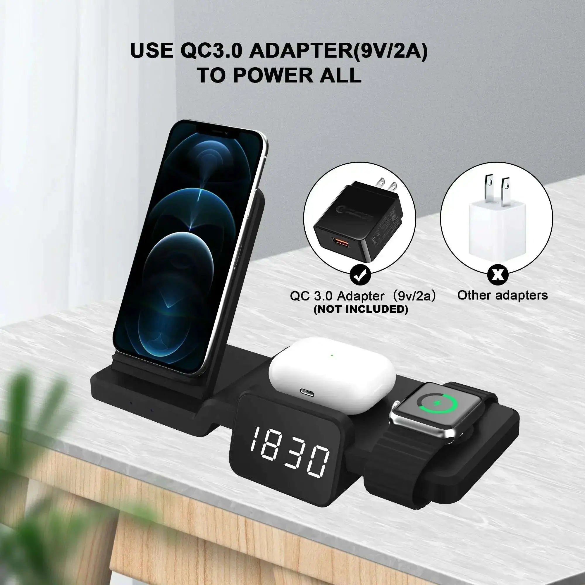Clock-radio-charge-15W-4-in-1-Cell-Phone-Qi-Fast-Wireless-Charger-For-iWatch-For-AirPods-Time-adjustment-GreatEagleInc-333978667