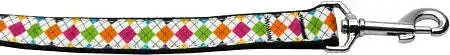 Colorful-Argyle-Nylon-Dog-Leash-3-8-Inch-Wide-6ft-Long-GreatEagleInc-318486514